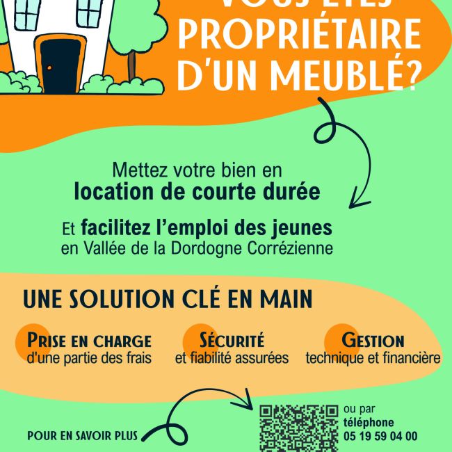 Dispositif “Hébergements Temporaires” stagiaires-alternants-saisonniers en Vallée de la Dordogne Corrézienne