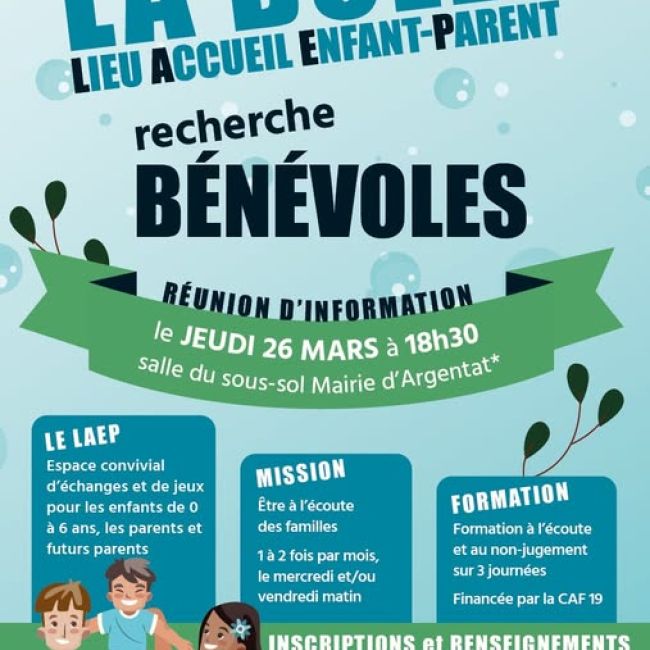 La Bulle recherche des bénévoles
