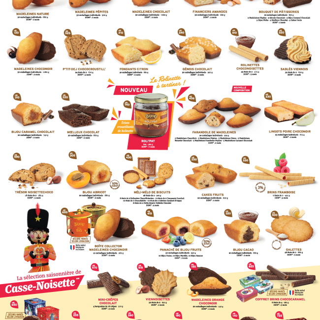 Vente de madeleines Bijou organisée par l’association des parents d’élèves d’Albussac