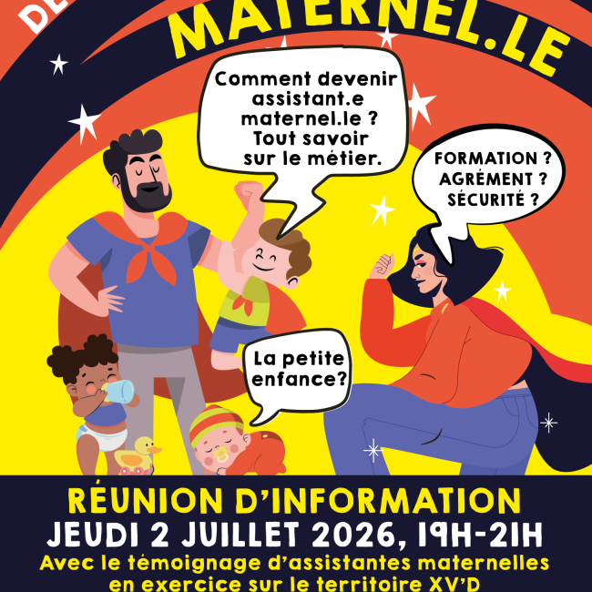 Réunion d’information “Et si vous deveniez assistant(e) maternel(le)” le jeudi 02 juillet 2026 à 19h00 à Argentat-sur-Dordogne
