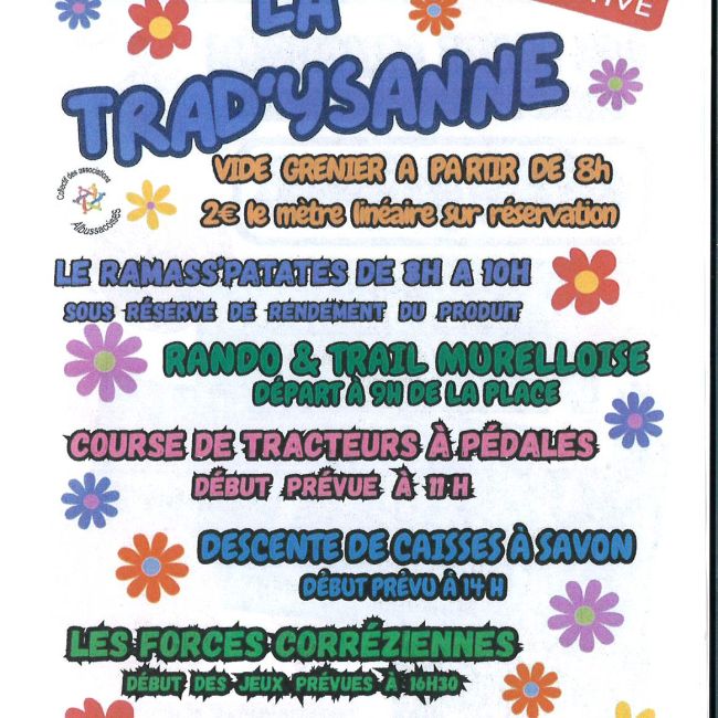 Samedi 09 août 2025 – Fête votive “la Trad’ysanne”