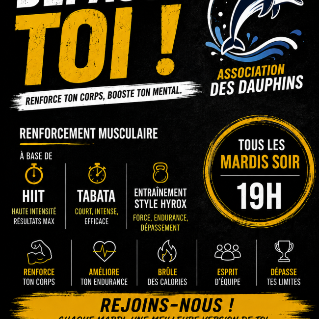 Renforcement musculaire tous les mardis à 19 heures à la salle polyvalente Raymond Raoul