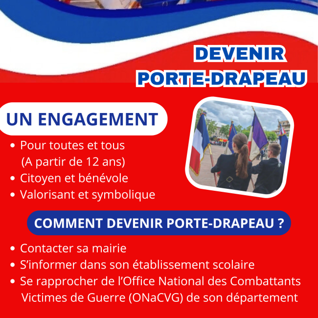 Comment devenir porte-drapeau ?
